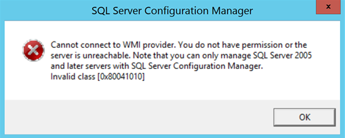SQL-SERVER-error